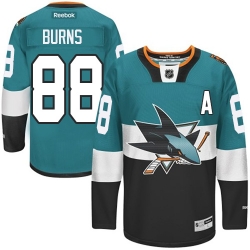 Brent Burns Reebok San Jose Sharks Premier Black Teal/ 2015 Stadium Series NHL Jersey