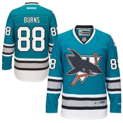 Brent Burns Reebok San Jose Sharks Authentic Green Teal 25th Anniversary NHL Jersey