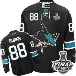 Brent Burns Youth Reebok San Jose Sharks Authentic Black Third 2016 Stanley Cup Final Bound NHL Jersey