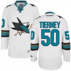Chris Tierney Youth Reebok San Jose Sharks Authentic White Away Jersey