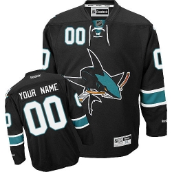 Reebok San Jose Sharks Customized Authentic Black Third NHL Jersey