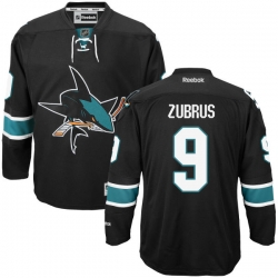 Dainius Zubrus Reebok San Jose Sharks Authentic Black Alternate Jersey