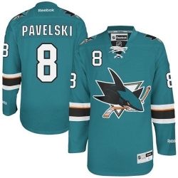 Joe Pavelski Reebok San Jose Sharks Authentic Green Teal Home NHL Jersey
