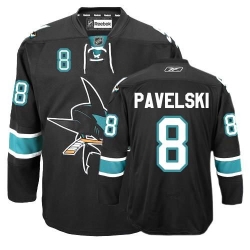 Joe Pavelski Reebok San Jose Sharks Premier Black Third NHL Jersey
