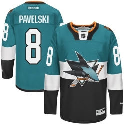 Joe Pavelski Reebok San Jose Sharks Authentic Black Teal/ 2015 Stadium Series NHL Jersey