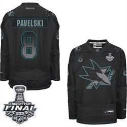 Joe Pavelski Reebok San Jose Sharks Premier Black Accelerator 2016 Stanley Cup Final Bound NHL Jersey