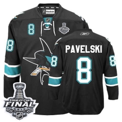 Joe Pavelski Women's Reebok San Jose Sharks Premier Black Third 2016 Stanley Cup Final Bound NHL Jersey