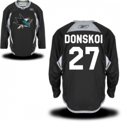 Joonas Donskoi Reebok San Jose Sharks Premier Black Alternate Practice Jersey