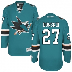 Joonas Donskoi Reebok San Jose Sharks Authentic Teal Home Jersey