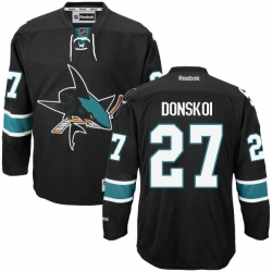 Joonas Donskoi Youth Reebok San Jose Sharks Authentic Black Alternate Jersey