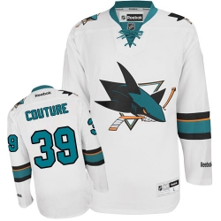 Logan Couture Reebok San Jose Sharks Authentic White Away NHL Jersey