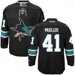 Mirco Mueller Reebok San Jose Sharks Authentic Black Alternate Jersey
