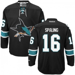 Nick Spaling Reebok San Jose Sharks Premier Black Alternate Jersey