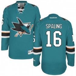 Nick Spaling Reebok San Jose Sharks Authentic Teal Home Jersey