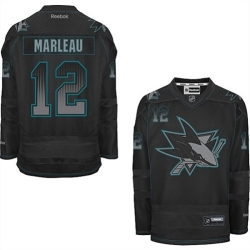 Patrick Marleau Reebok San Jose Sharks Authentic Black Accelerator NHL Jersey