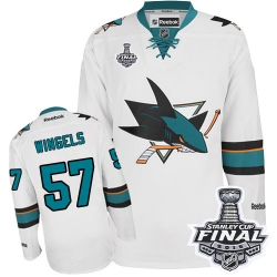 Tommy Wingels Reebok San Jose Sharks Premier White Away 2016 Stanley Cup Final Bound NHL Jersey