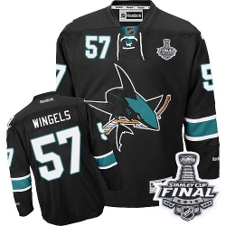 Tommy Wingels Reebok San Jose Sharks Premier Black Third 2016 Stanley Cup Final Bound NHL Jersey