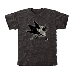 NHL San Jose Sharks Black Rink Warrior Tri-Blend T-Shirt