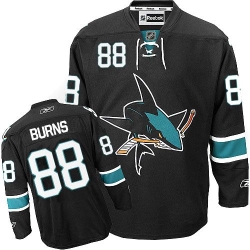 Brent Burns Reebok San Jose Sharks Authentic Black Third NHL Jersey