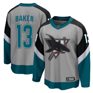 Jamie Baker Youth Fanatics Branded San Jose Sharks Breakaway Gray 2020/21 Special Edition Jersey