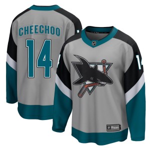 Jonathan Cheechoo Youth Fanatics Branded San Jose Sharks Breakaway Gray 2020/21 Special Edition Jersey