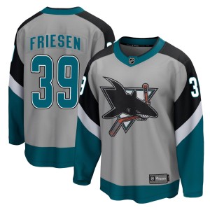 Jeff Friesen Youth Fanatics Branded San Jose Sharks Breakaway Gray 2020/21 Special Edition Jersey