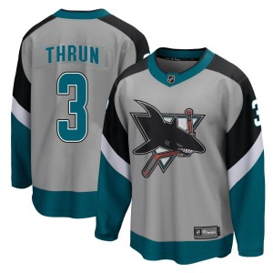 Henry Thrun Youth Fanatics Branded San Jose Sharks Breakaway Gray 2020/21 Special Edition Jersey