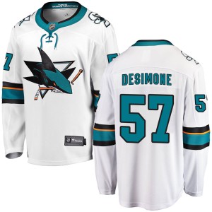 Nick DeSimone Men's Fanatics Branded San Jose Sharks Breakaway White ized Away Jersey