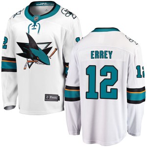 Bob Errey Men's Fanatics Branded San Jose Sharks Breakaway White Away Jersey