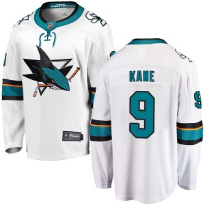 Evander Kane Men's Fanatics Branded San Jose Sharks Breakaway White Away Jersey