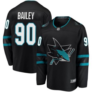 Justin Bailey Youth Fanatics Branded San Jose Sharks Breakaway Black Alternate Jersey