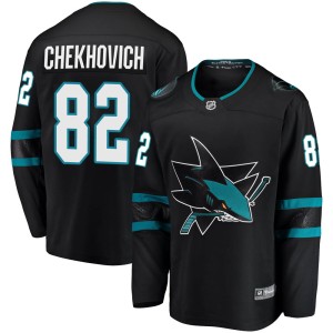 Ivan Chekhovich Youth Fanatics Branded San Jose Sharks Breakaway Black Alternate Jersey