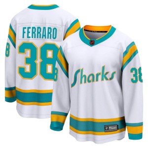 Mario Ferraro Men's Fanatics Branded San Jose Sharks Breakaway White Special Edition 2.0 Jersey