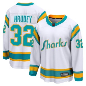 Kelly Hrudey Men's Fanatics Branded San Jose Sharks Breakaway White Special Edition 2.0 Jersey