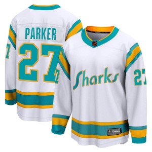 Scott Parker Men's Fanatics Branded San Jose Sharks Breakaway White Special Edition 2.0 Jersey