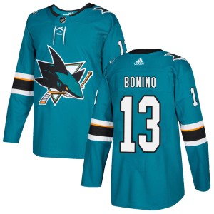 Nick Bonino Youth Adidas San Jose Sharks Authentic Teal Home Jersey