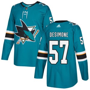 Nick DeSimone Youth Adidas San Jose Sharks Authentic Teal ized Home Jersey