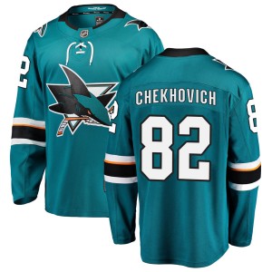 Ivan Chekhovich Men's Fanatics Branded San Jose Sharks Breakaway Teal Home Jersey