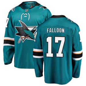 Pat Falloon Men's Fanatics Branded San Jose Sharks Breakaway Teal Home Jersey
