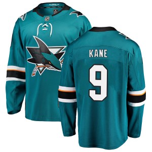 Evander Kane Men's Fanatics Branded San Jose Sharks Breakaway Teal Home Jersey