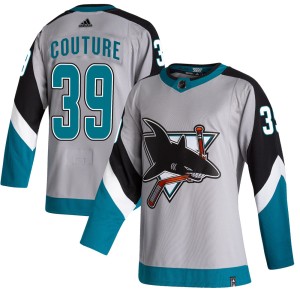 Logan Couture Youth Adidas San Jose Sharks Authentic Gray 2020/21 Reverse Retro Jersey