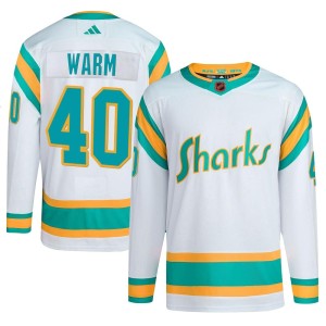 Beck Warm Youth Adidas San Jose Sharks Authentic White Reverse Retro 2.0 Jersey