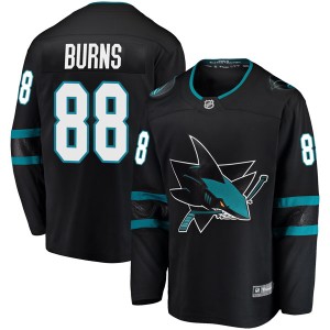 Brent Burns Men's Fanatics Branded San Jose Sharks Breakaway Black Alternate Jersey
