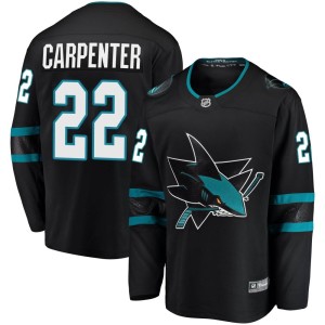Ryan Carpenter Men's Fanatics Branded San Jose Sharks Breakaway Black Alternate Jersey