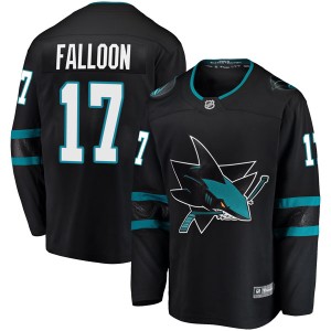 Pat Falloon Men's Fanatics Branded San Jose Sharks Breakaway Black Alternate Jersey