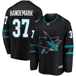 Fredrik Handemark Men's Fanatics Branded San Jose Sharks Breakaway Black Alternate Jersey