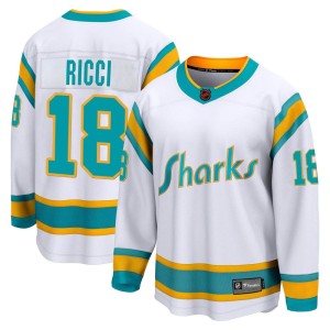 Mike Ricci Youth Fanatics Branded San Jose Sharks Breakaway White Special Edition 2.0 Jersey