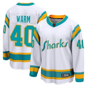 Beck Warm Youth Fanatics Branded San Jose Sharks Breakaway White Special Edition 2.0 Jersey