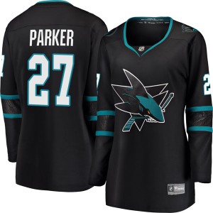 Scott Parker Women's Fanatics Branded San Jose Sharks Breakaway Black Alternate Jersey