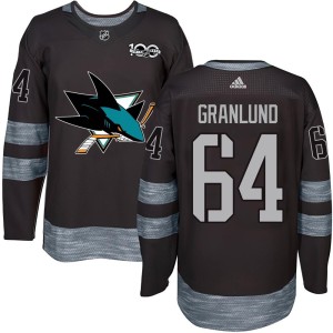 Mikael Granlund Youth San Jose Sharks Authentic Black 1917-2017 100th Anniversary Jersey